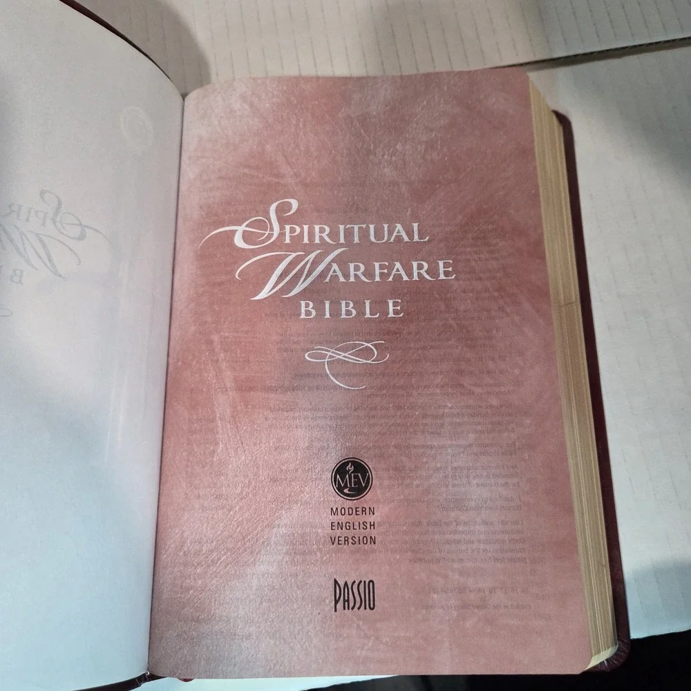 Spiritual Warfare Bible Modern English Version Red Leather 2014